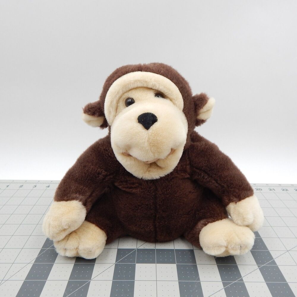 Chester Brown Monkey Plush Puppet by RBI Ron Banafato Inc Puppet W Sound Stuffed